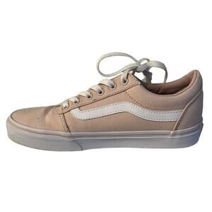 Vans Sneakers Womens Size 8.5 Pink Low Top Platform Lace Up Fabric UK 6 EUR 39